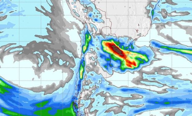 Pronóstico de precipitaciones para el jueves 8 de junio.