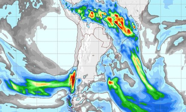 Pronóstico de lluvias para el martes 3 de octubre.