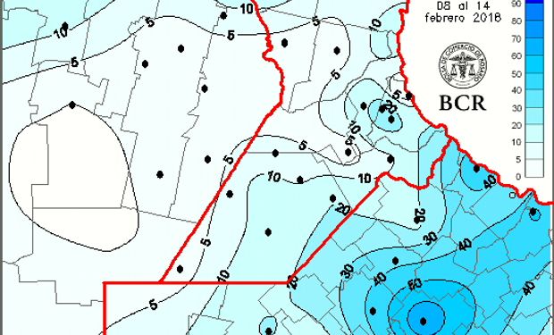 En el momento definitorio de la soja, en estos últimos siete días la provincia de Buenos Aires recibió lluvias superiores a los 30 mm en el 17% de su territorio.