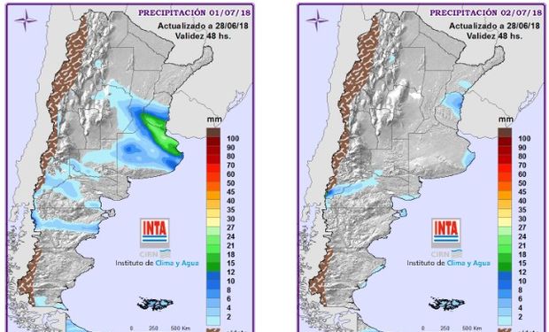 Mapa de Precipitaciones.