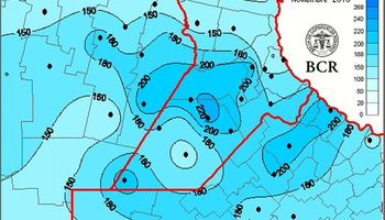 Noviembre cerró con 170 mm en promedio en la región núcleo