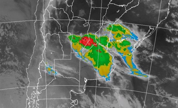 La foto satelital permite identificar la zona más activa.