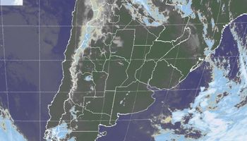 El viernes se esperan lluvias para la zona núcleo