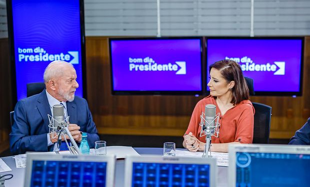 Na entrevista de hoje, Lula ainda afirmou que ninguém do agronegócio pode reclamar de seu governo. (Foto - Ricardo Stuckert)