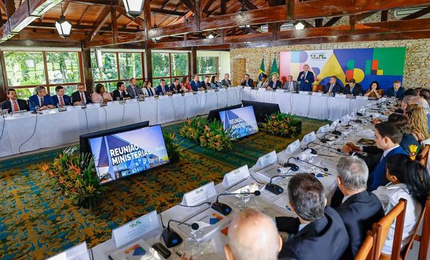 Presidente Lula durante a reunião ministerial na Granja do Torto, em Brasília. (Foto: Ricardo Stuckert / PR)
)