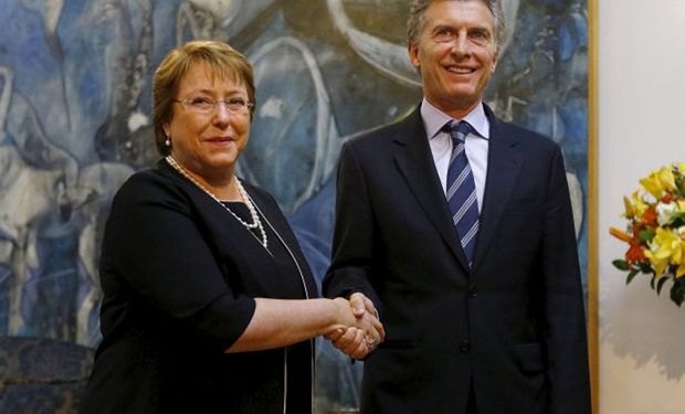 Con Bachelet, Macri insistió en conectar al Mercosur con el Pacífico