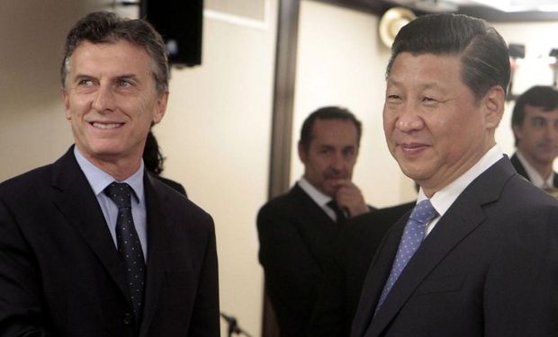 Mauricio Macri y su par chino, Xi Jinping.