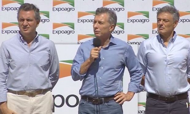 "El campo se transformó en el gran motor que tiene la Republica Argentina", destacó Mauricio Macri durante la apertura de Expoagro.