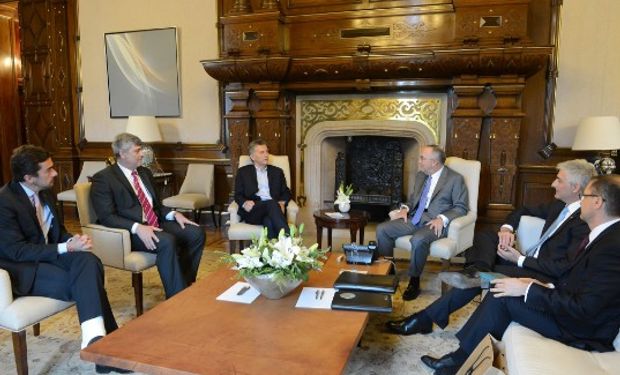 Macri recibió en Casa Rosada a Samuel R. Allen, CEO de John Deere.