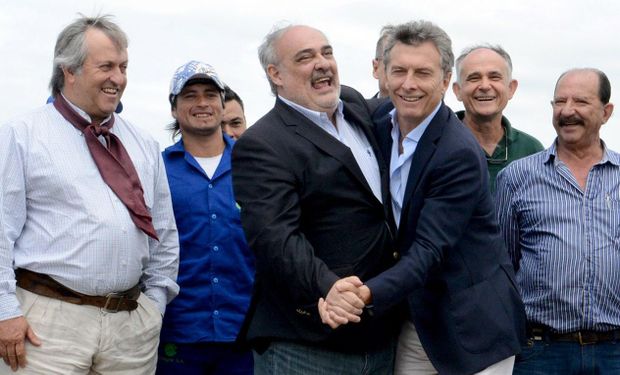 Macri, junto a Colombi en Corrientes.Foto:Presidencia de la Nación.