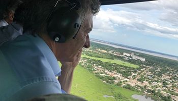 Macri recorrió zonas de Chaco afectadas por las inundaciones