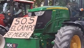 Masivo tractorazo de productores españoles: por qué alertan que "el campo está muriéndose"