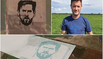 Manija de Mundial, el agrónomo que quiere inundar el campo con la cara de Messi y se volvió viral: cómo sumarse