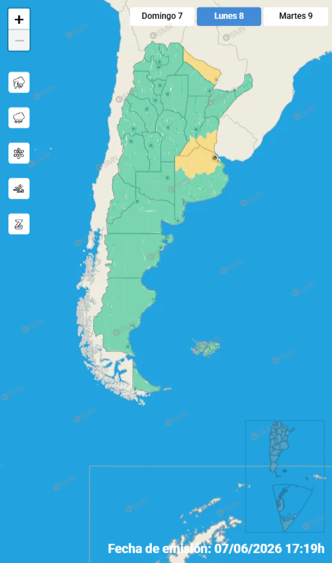 mapa alerta