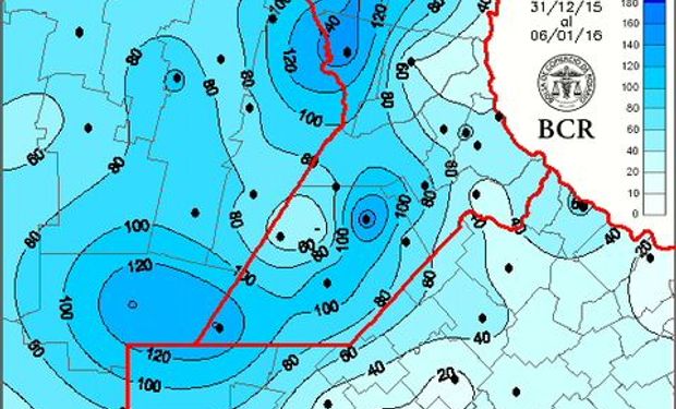 El noroeste bonaerense recibió acumulados menores a 50 mm.