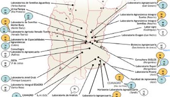 Mapa de calidad de la semilla de soja