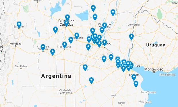Mapa: los puntos de la movilización del #17A, que aseguran ya sumó 80 localidades