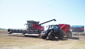 El precio "tentador" de la cosechadora que gasta menos de 50 litros de gasoil por hora: es la oficial de Expoagro 2026