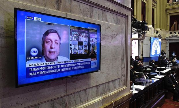 Máximo Kirchner al defender el impuesto a la riqueza: "Nosotros no tenemos ningún problema con el sector privado"