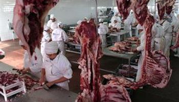 Un mercado de carne perturbado