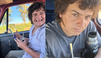 "Hola a todos, yo soy el peón": furor en las redes por el "mini Milei" y su parecido con el Presidente