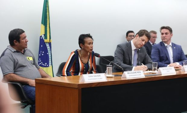 As famílias que viviam no local eram usadas como massa de manobra pelos líderes do MST, afirmou a depoente. (foto - Câmara dos Deputados)