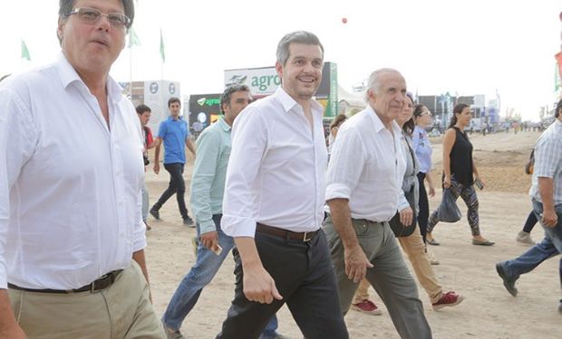 El jefe de Gabinete Marcos Peña visitó Expoagro.