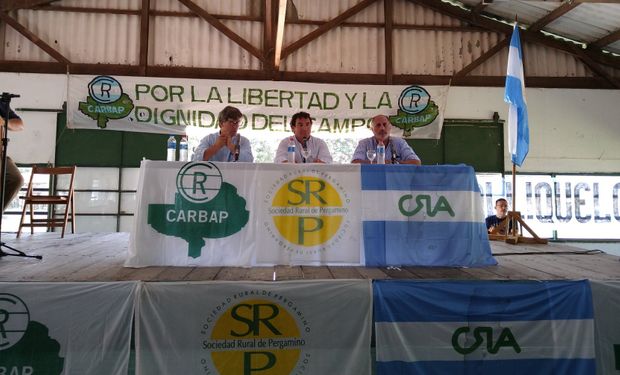 Condujeron la Asamble el presidente de CARBAP, Matías De Velazco; presidente de SR Pergamino, Jorge Josifovich y el presidente de CRA, Jorge Chemes.