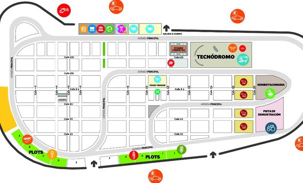 Plano de la nueva edición de Expoagro. Foto: Prensa Expoagro.