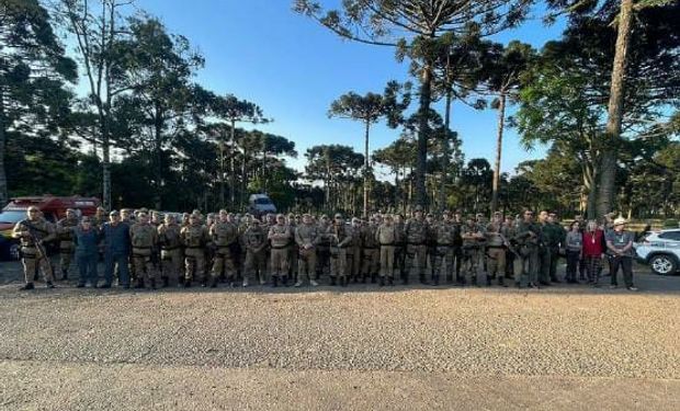 Após a desocupação em Canoinhas, o grupo se deslocou para uma outra propriedade particular em Major Vieira. (foto - redes sociais)