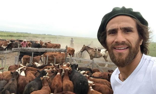 Ponzio disfrutando sus vaciones en Las Rosas