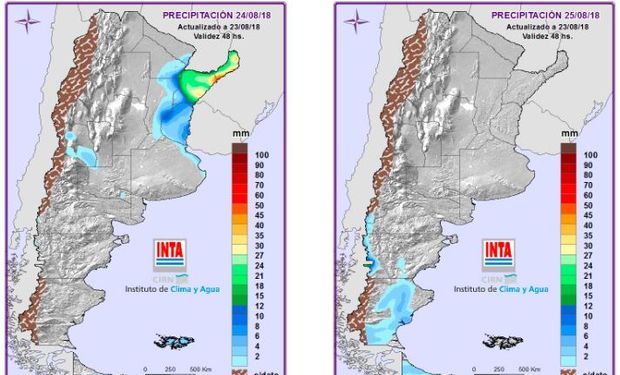 Pronóstico para viernes y sábado.