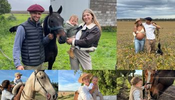 Los guardavidas que cumplieron el sueño de vivir en el campo: “No hace falta nacer en cuna de oro”, destacan mientras crían a su hija en una quinta de 40 hectáreas