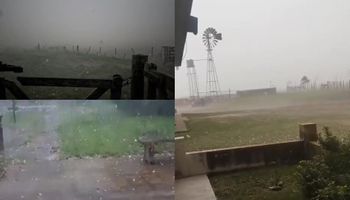 “Pelotas de tenis cayendo del cielo”: un fuerte temporal dejó heridos y destrozos en Santa Fe y Córdoba