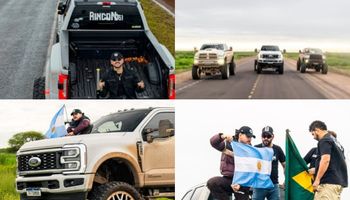 Quién es el popular productor brasileño que sorprende con mega pick ups en rutas argentinas
