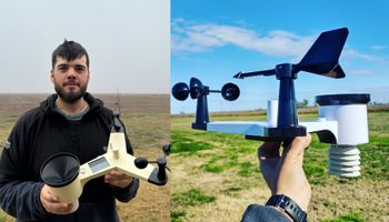 El joven productor que transformó un hobby en una red de datos meteorológicos que ya supera las 140 estaciones: “Vivimos y dependemos del clima"