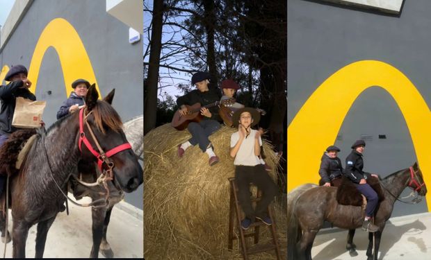 La imagen de un chico a caballo en el automac de Junín se volvió viral y puso en escena una historia que combina amistad, campo y música; Los Gurises es una banda de folklore integrada por cuatro amigos de entre 10 y 12 años que nació entre apartes camperos y fogones y que ya tiene un sueño: llegar a Cosquín