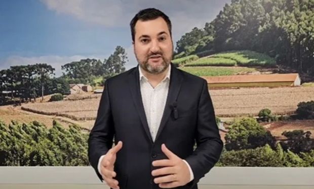 Luis Rua durante evento oficial do Ministério da Agricultura, onde atuou como secretário de Comércio e Relações Internacionais.