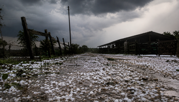 Inmet prevê temporais e granizo no fim de semana