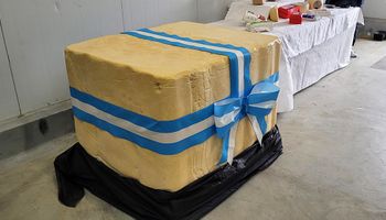 Fabricaron el queso más grande de Latinoamérica: pesa 1000 kilos y será subastado con fines solidarios