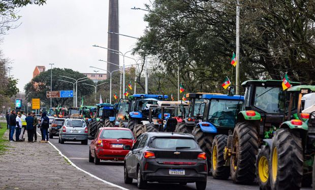 expectativa é de que cinco mil produtores rurais participem da manifestação no centro de Porto Alegre. (Foto: Pedro Piegas)