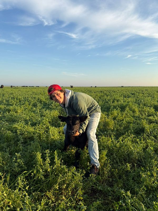 productor joven en el campo