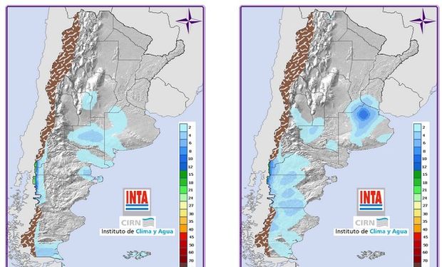 Pronóstico de precipitaciones.