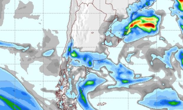 Pronóstico de precipitaciones para el viernes 7 de octubre.