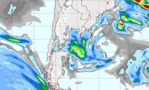 Pronóstico de precipitaciones para el sábado 8 de octubre.