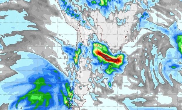 Pronóstico de lluvias para el 13 de mayo de 2017.