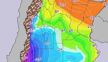 Mañana ingresa el aire frío al centro desde la Patagonia