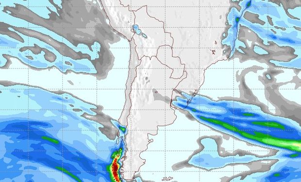 Pronóstico de lluvias para el 25 de julio.