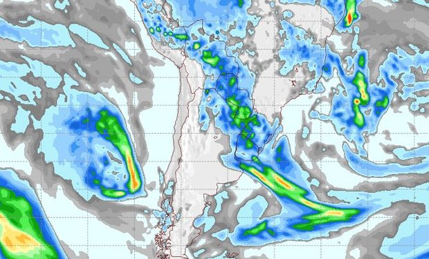 Pronóstico de lluvias para el 9 de mayo de 2017.