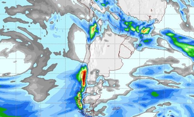 Pronóstico de precipitaciones para miércoles 7 de junio.